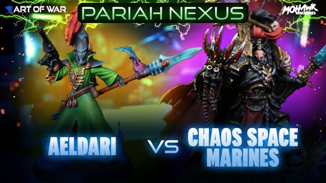 Aeldari vs Chaos Space Marines Battle...