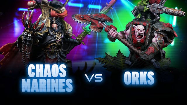 Chaos Space Marines vs Orks Battle Re...