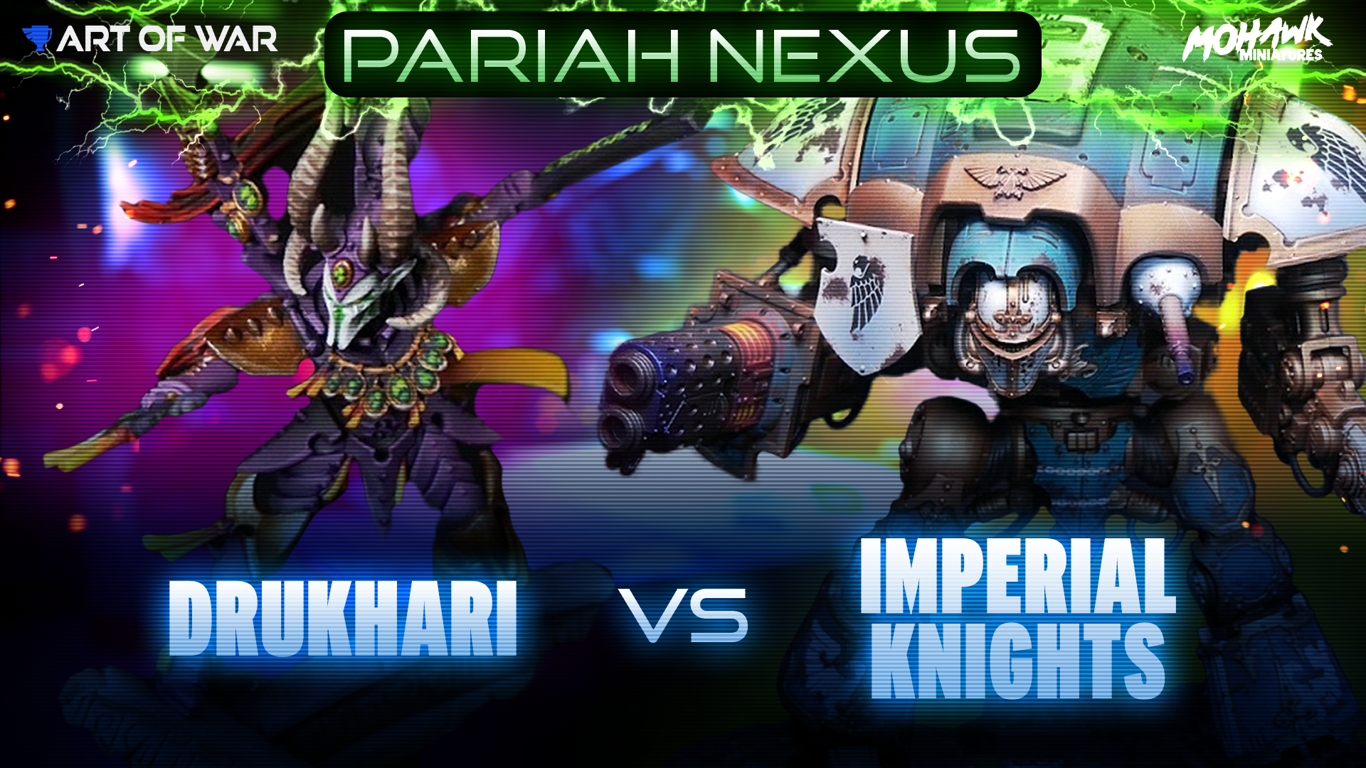 Drukhari vs Imperial Knights Competitive Warhammer 40k Battle Report