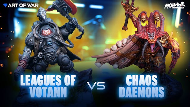 Leagues of Votann vs Chaos Daemons Ba...