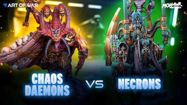 Necrons vs Chaos Daemons 10th Edition...