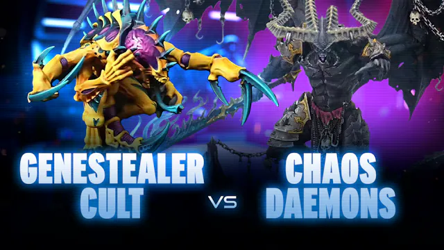Genestealer Cults vs Chaos Daemons Ba...