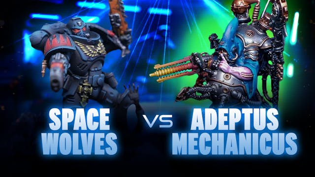Space Wolves vs Adeptus Mechanicus Ba...