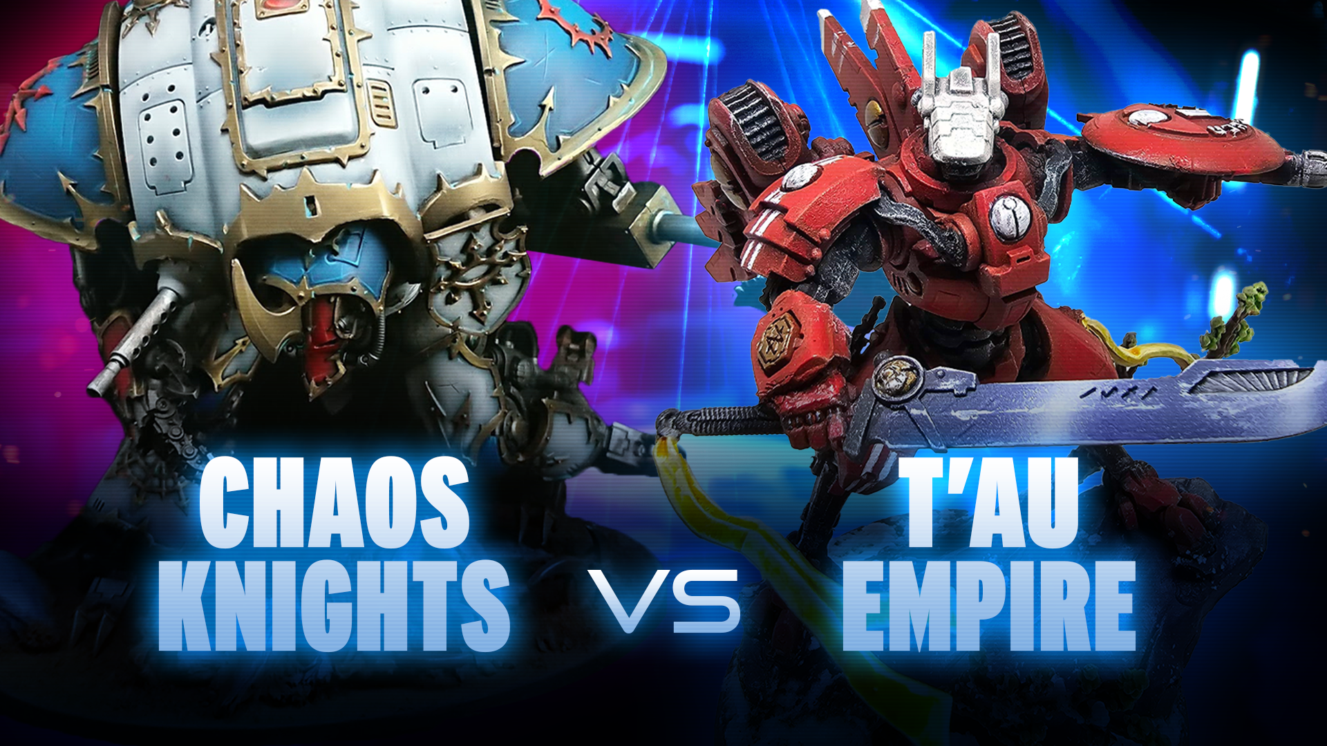Chaos Knights vs T'au Empire Competitive Battle Report
