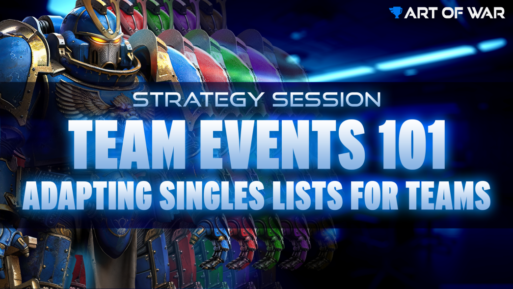 Strategy Session: Changing Singles lists to teams format