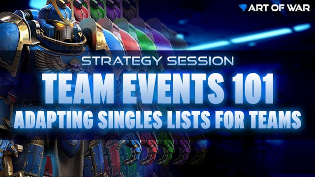 Strategy Session: Changing Singles li...