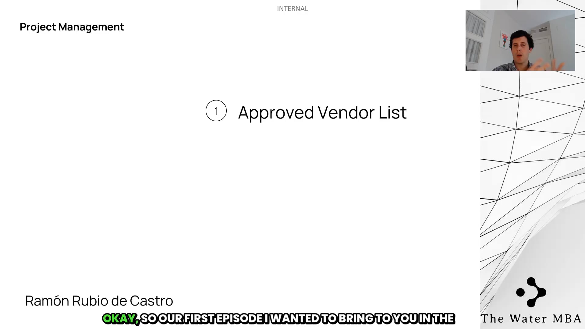 The Approved Vendor List