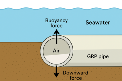 Air ingestion into the pipelines.