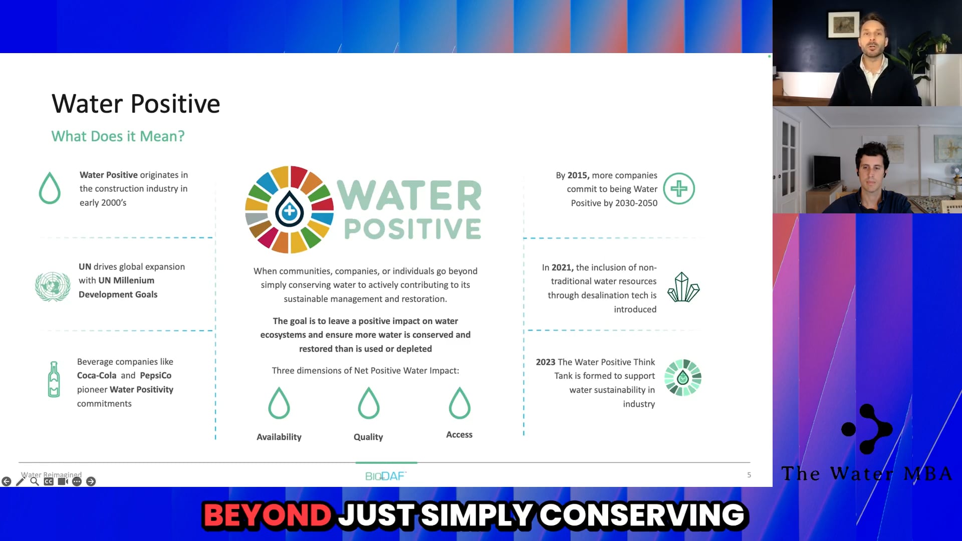 What does it mean to be Water Positive?