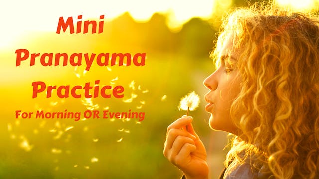 Mini Pranayama Practice for Morning or Evening