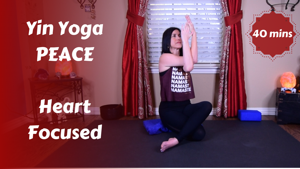 Yin Yoga Minimal Cues | Heart Focused | PEACE