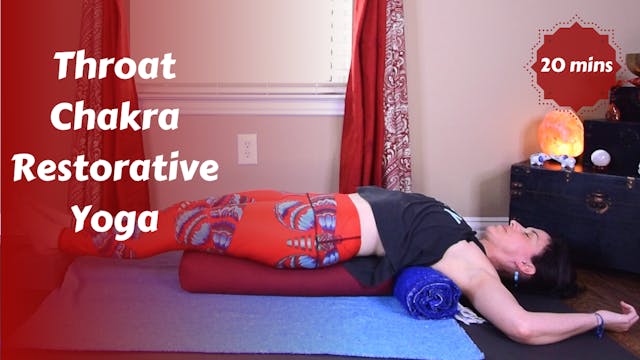 Throat Chakra Restorative Yoga Snack
