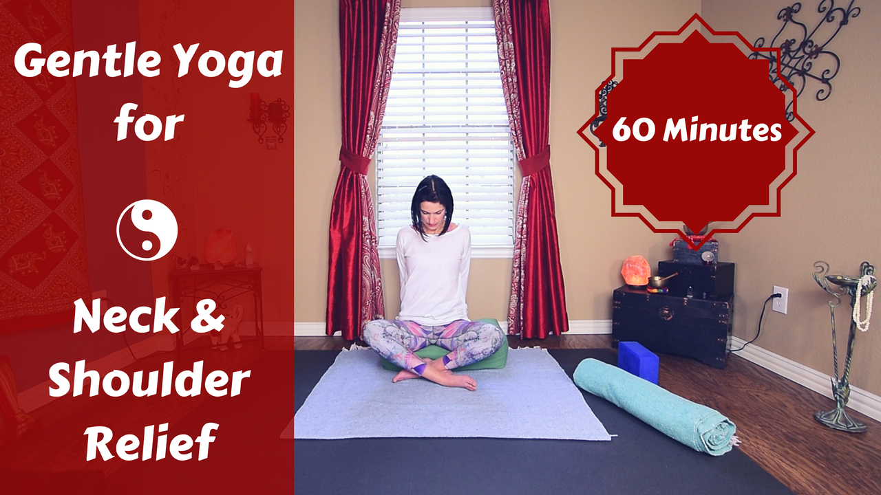 Restorative Yoga for Neck & Shoulder Pain & Tension Relief 