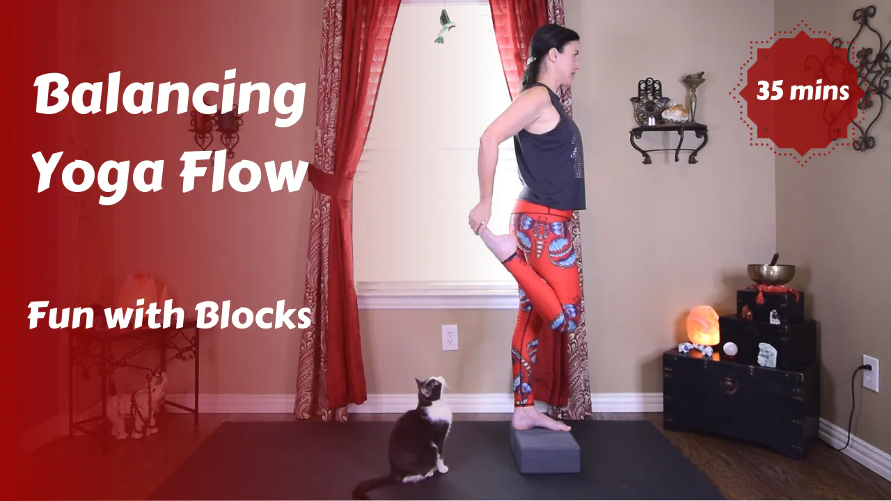 Balancing Yoga Flow | Fun with Blocks - Mindful Yoga - YRS Self Care Circle