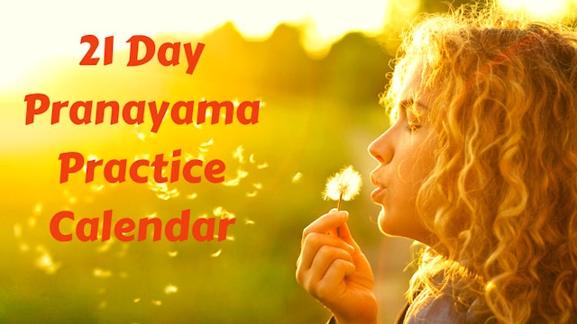 21 Day Pranayama Course Calendar