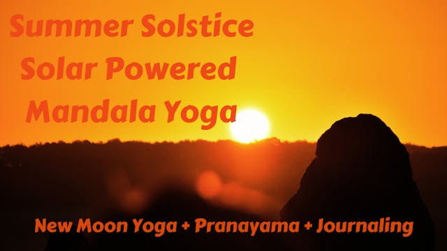 Solar Powered Mandala New Moon Yoga