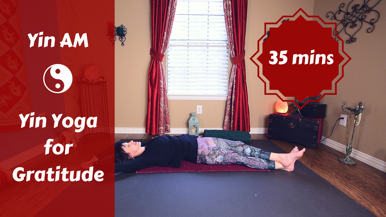 Yin AM Yoga for Gratitude | Heart Meridian