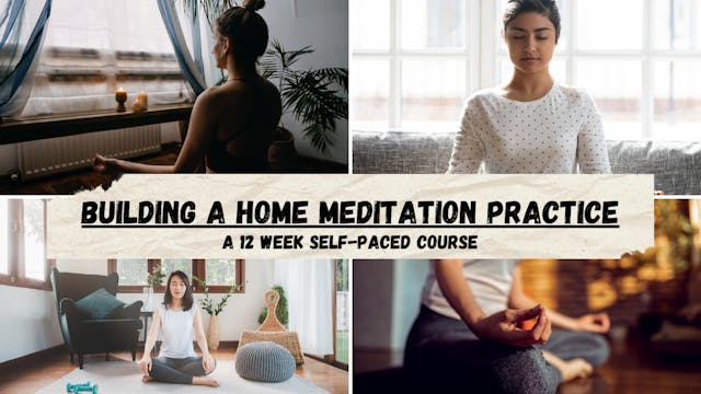 Home Meditation Practice (12 week Online Course)