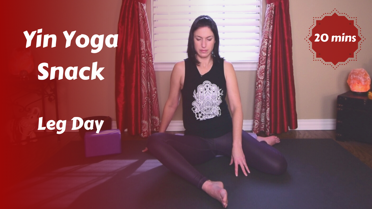 Yin Yoga Snack Leg Day | Quads, Hamstrings & IT Bands | Prop Optional