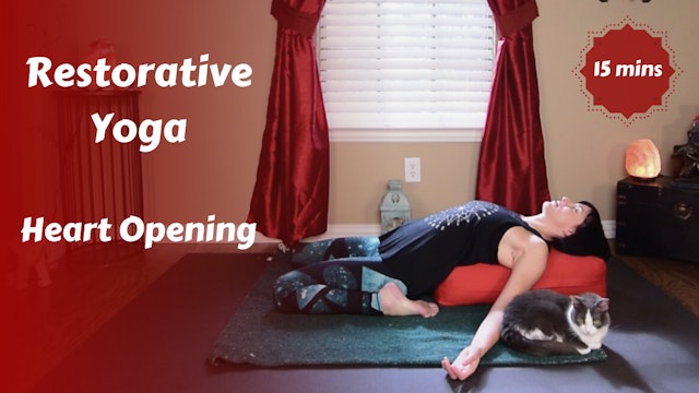 Heart Opening Restorative Yoga Snack