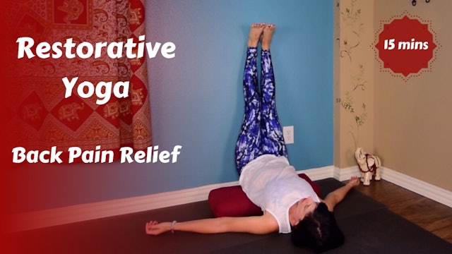 Restorative Yoga Snack for Back Pain Relief