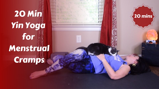 20 min Yin Yoga for Menstrual Cramps | Painful Periods