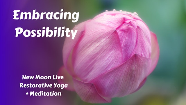 Embracing Possibility | New Moon Live Restorative Yoga