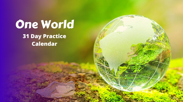 ONE WORLD Practice Calendar | Jan. '22