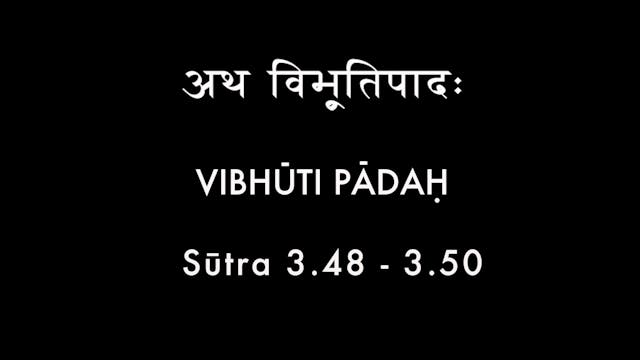 Vibhūti Pādah - Sutras 48-50