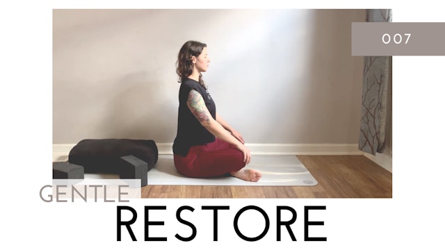 Gentle Restore 007 | Yin Yoga Moving Meditation with Props and Wall