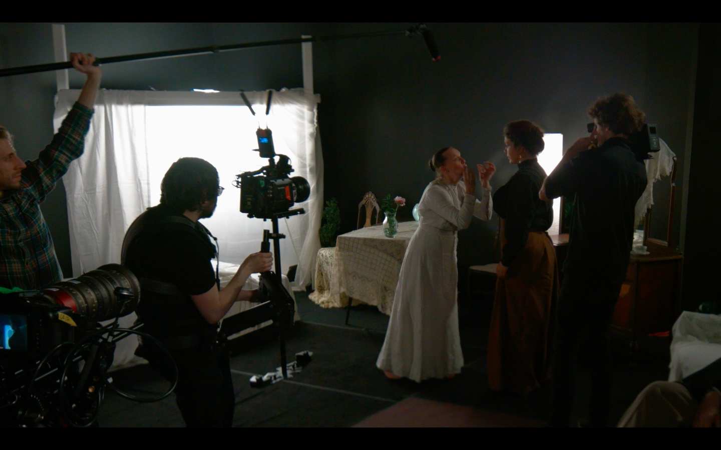 "Bitch of Amherst" backstage view