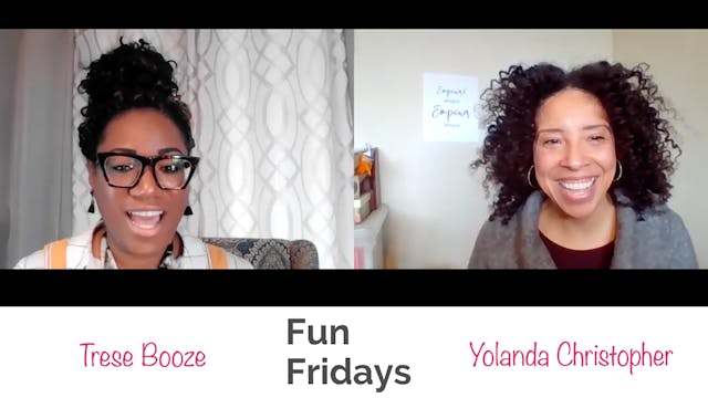 Fun Friday with Yolanda Christopher