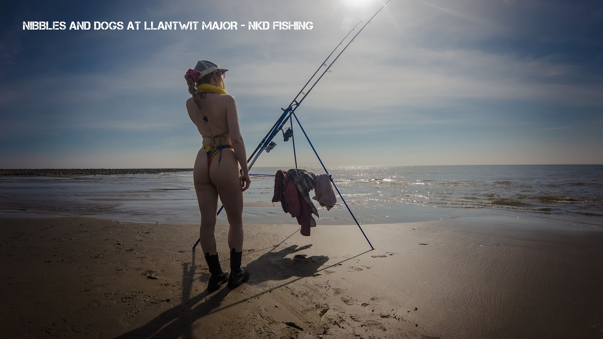 NIBBLES AND DOGS AT LLANTWIT MAJOR - NKD FISHING