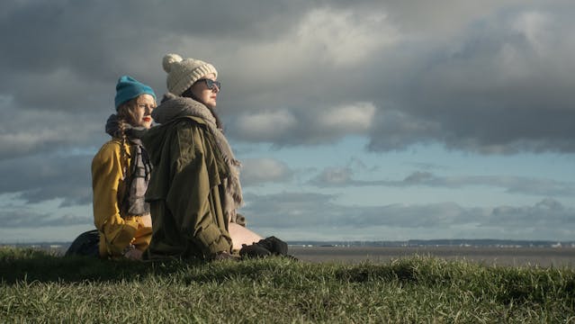 SEA WALL WITH LUCY & ELLY