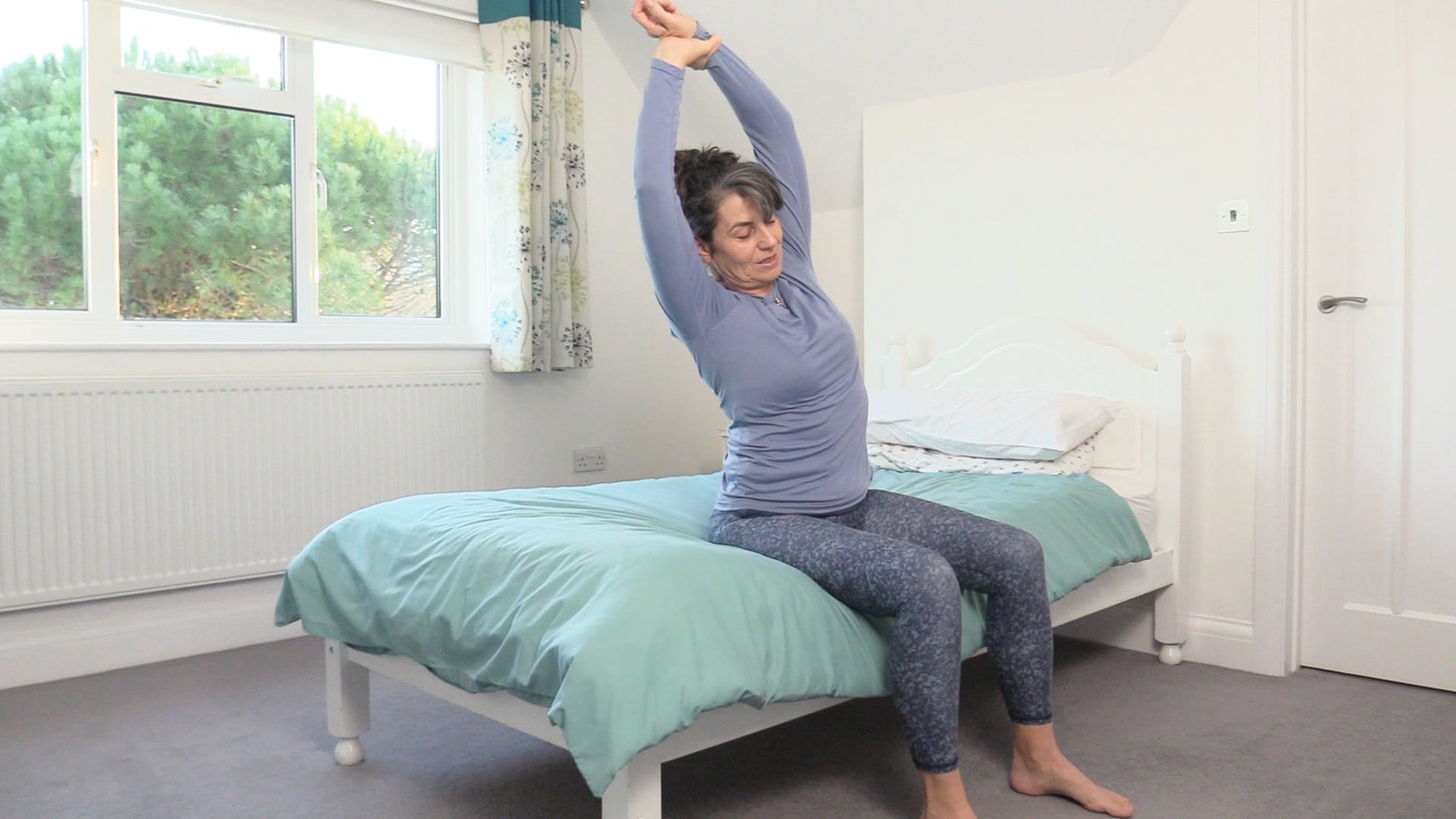 Wake-Up Stretch on Your Bed