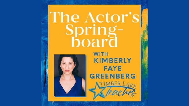 THE ACTOR'S SPRING-BOARD