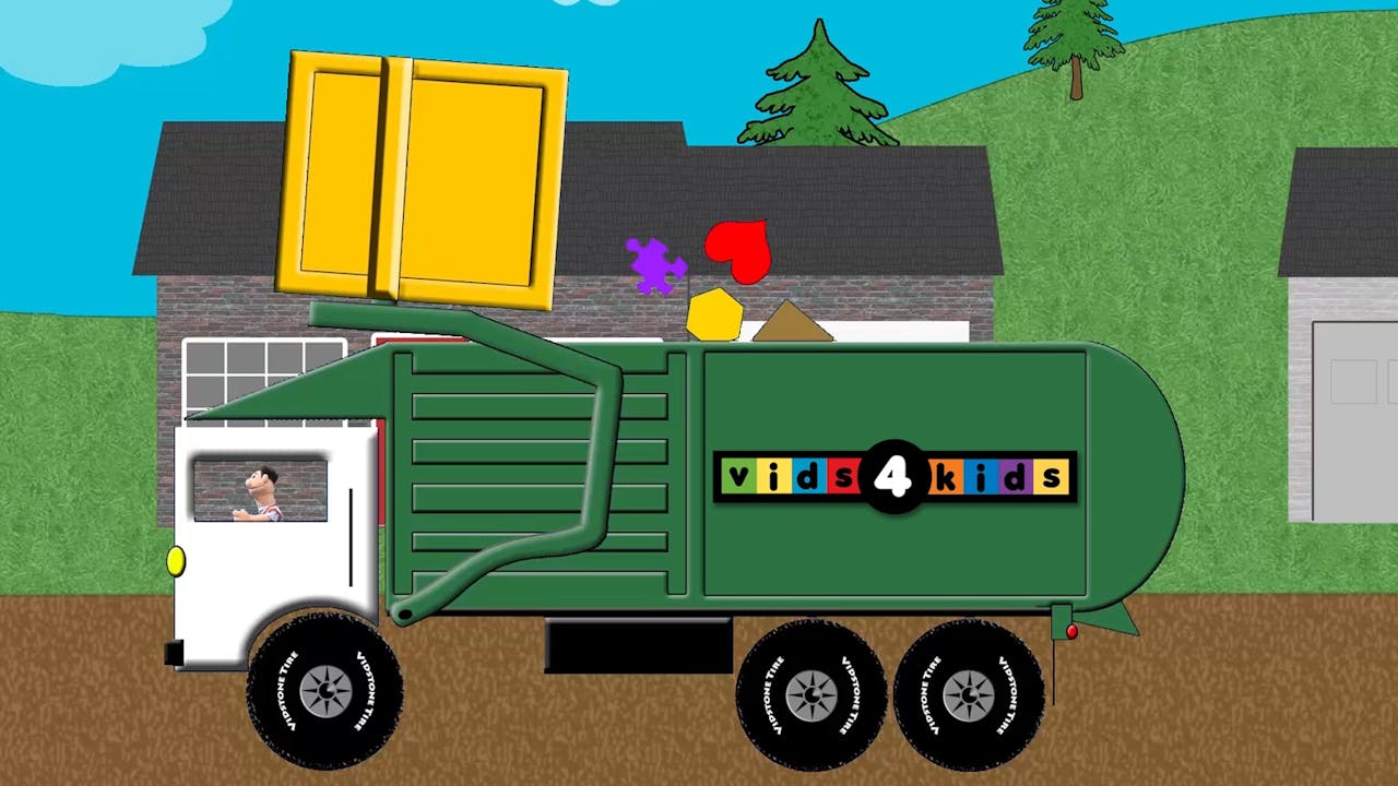 Garbage Truck Song Promo - Free Cartoons - Vids4Kids.tv