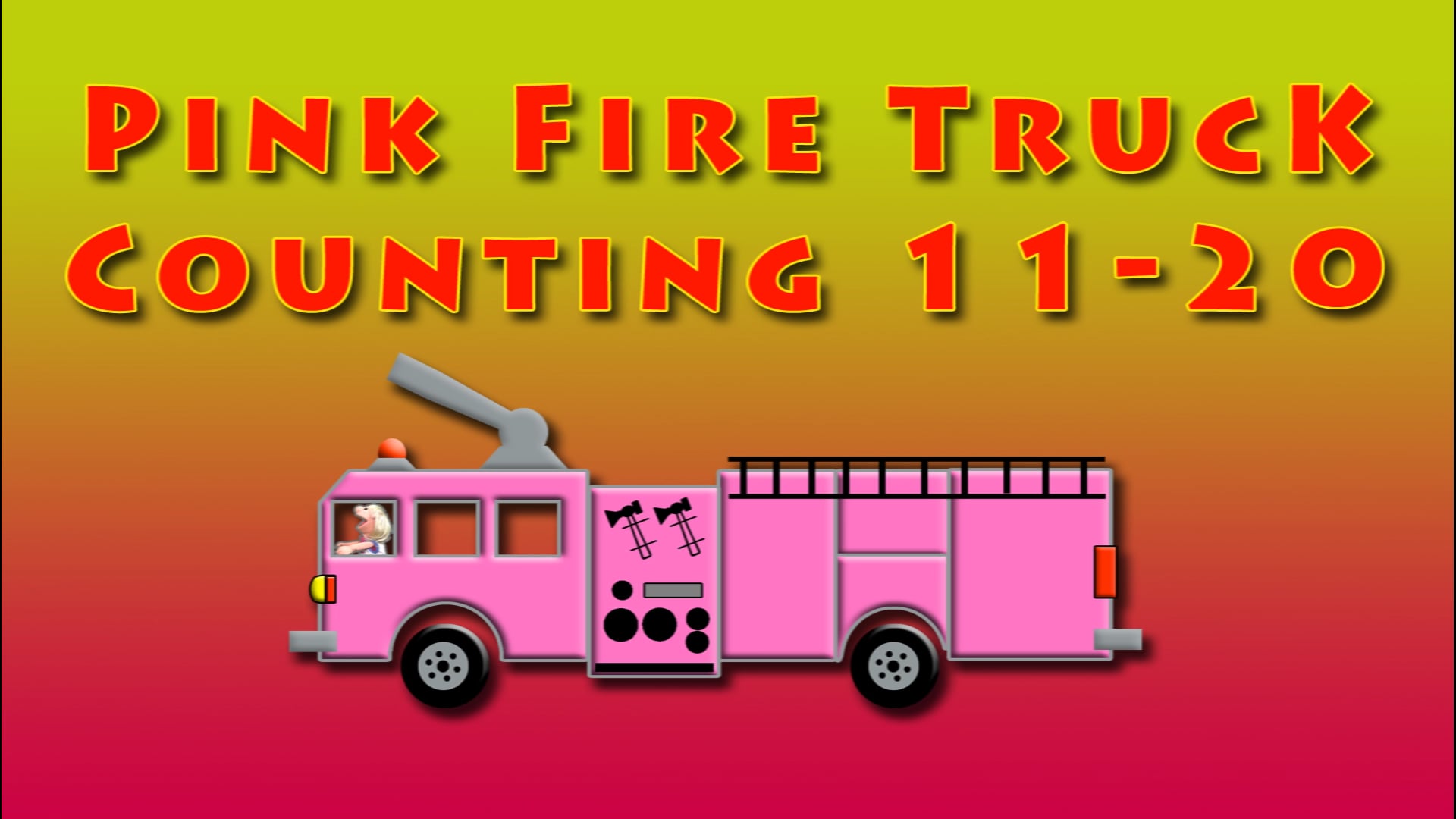 Pink Fire Truck Counting 2