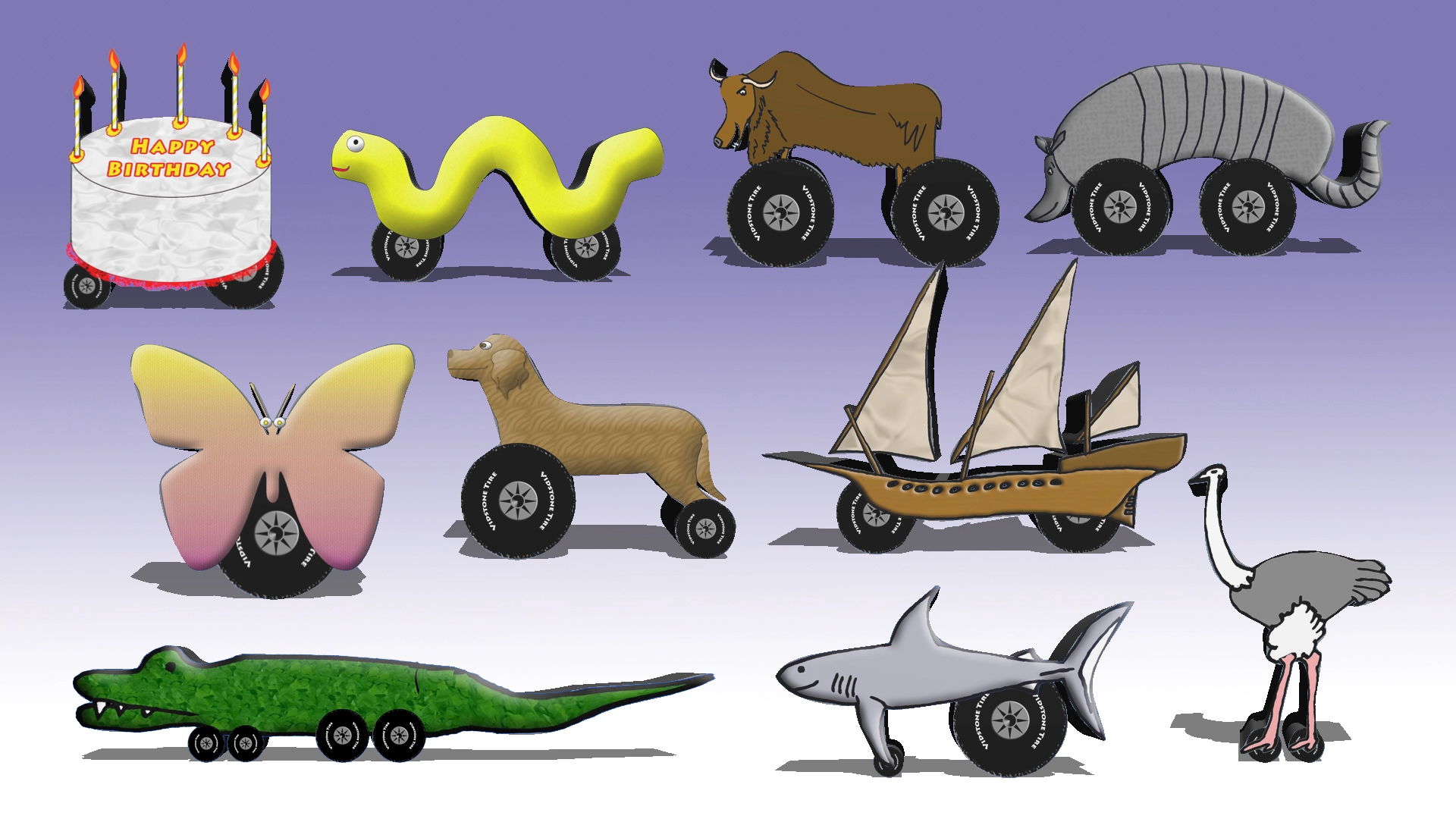 Strange Vehicles Count To Ten