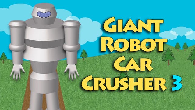 Giant Robot Car Crusher 3