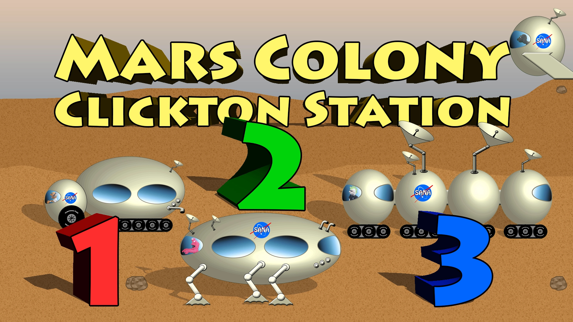 Mars Colony Clickton Station - Counting