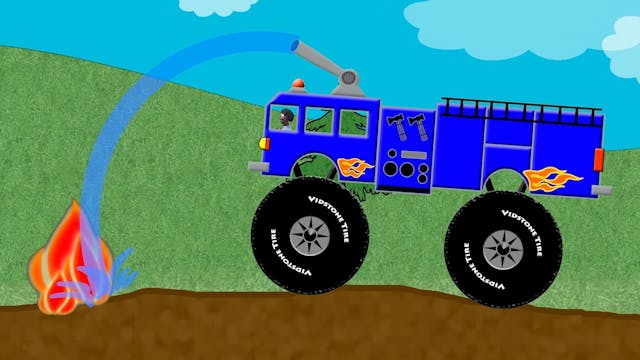 Blue Fire Truck