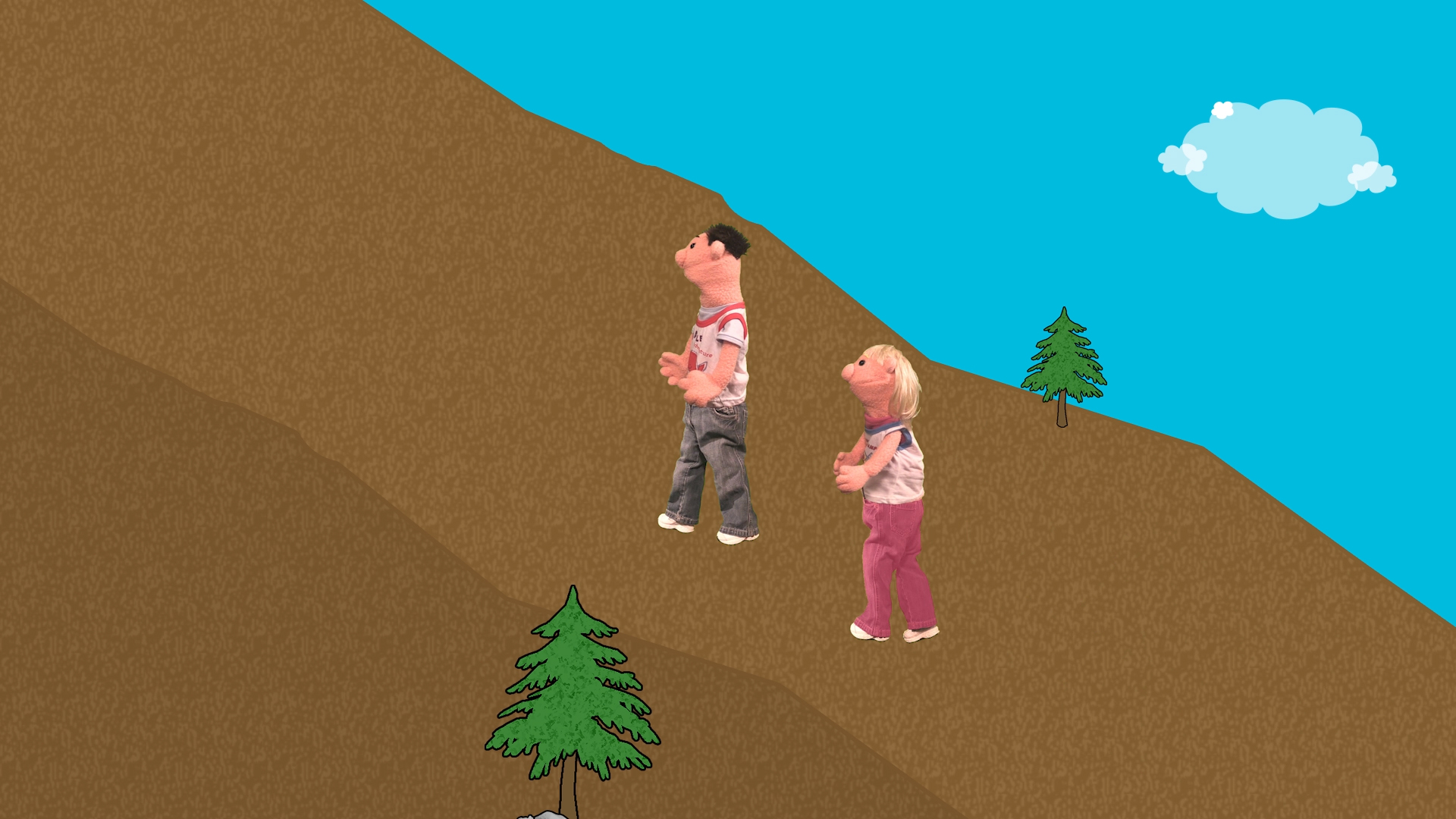 Timmy and Sara Ran Up the Hill