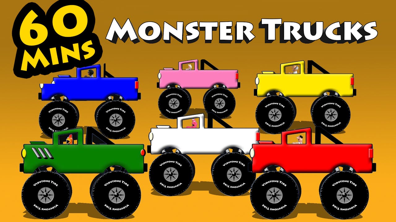 Monster Trucks 2 - 60 Minutes - Vids4Kids.tv