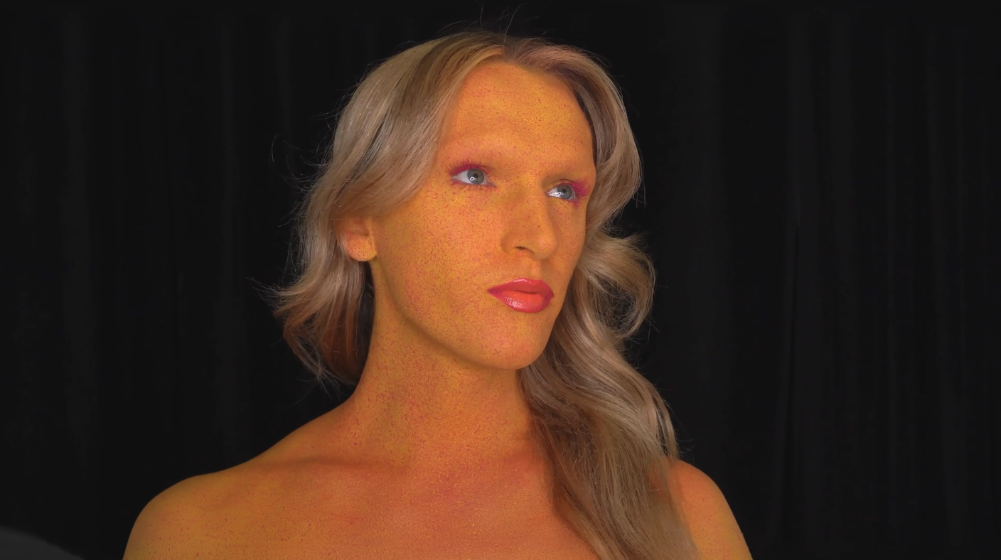 Masterworks 008 Neon Skin & Freckles V-- Mascara, Gloss, Final Look 