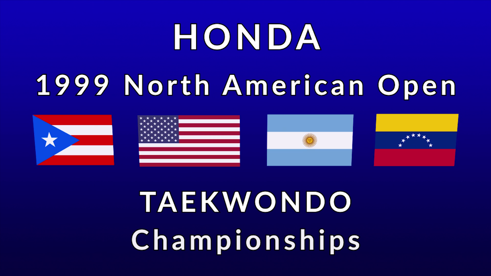 1999 North American Open Taekwondo Tournament - Gold Medal Matches