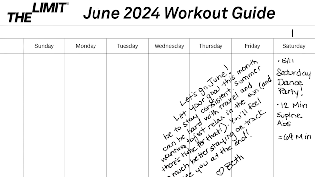 June 2024 Workout Guide