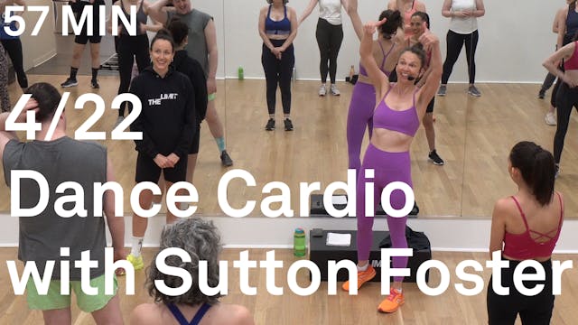 Dance Cardio with Sutton Foster! 4/22