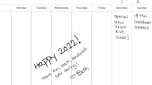 January 2022 Workout Guide