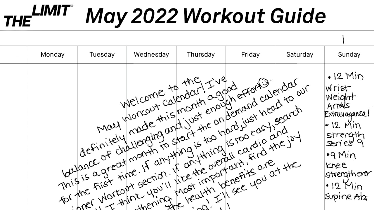 May 2022 Workout Guide